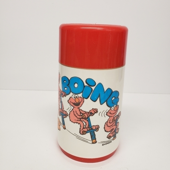 Aladdin Elmo Zippered Lunch Bag and Thermos 1994 Vintage Sesame Street - Picture 7 of 16